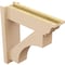 Ekena Millwork 8-in W x 48-in D x 48-in H Westlake Trad Rough Cedar Woodgrain TimberThane Outlooker, Primed Tan OUTUR080X48X48WTL04RCPR - alternate 2